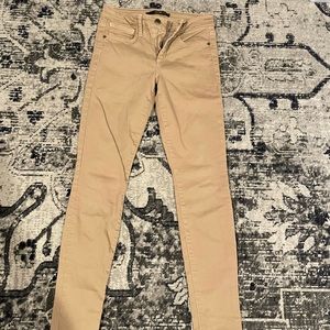 Joe Jeans stretch tan skinny jeans size 27